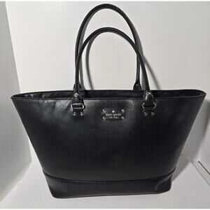 Kate Spade New York X-large Tote Bag Black Cross Grain Leather